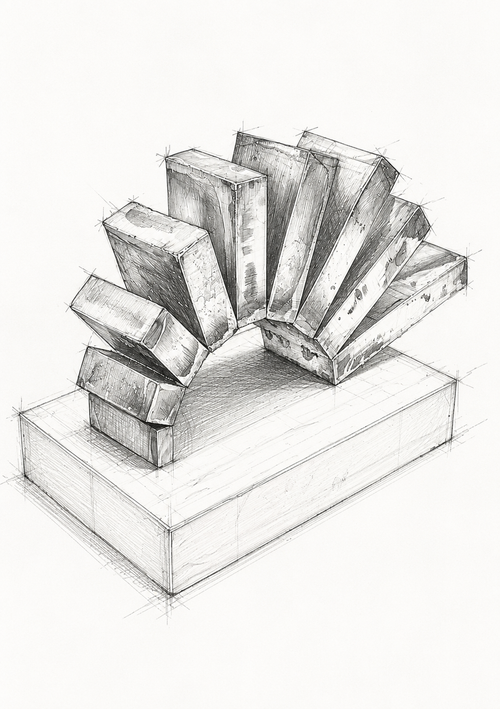 Contemporary Geometric Art Print – Vegas