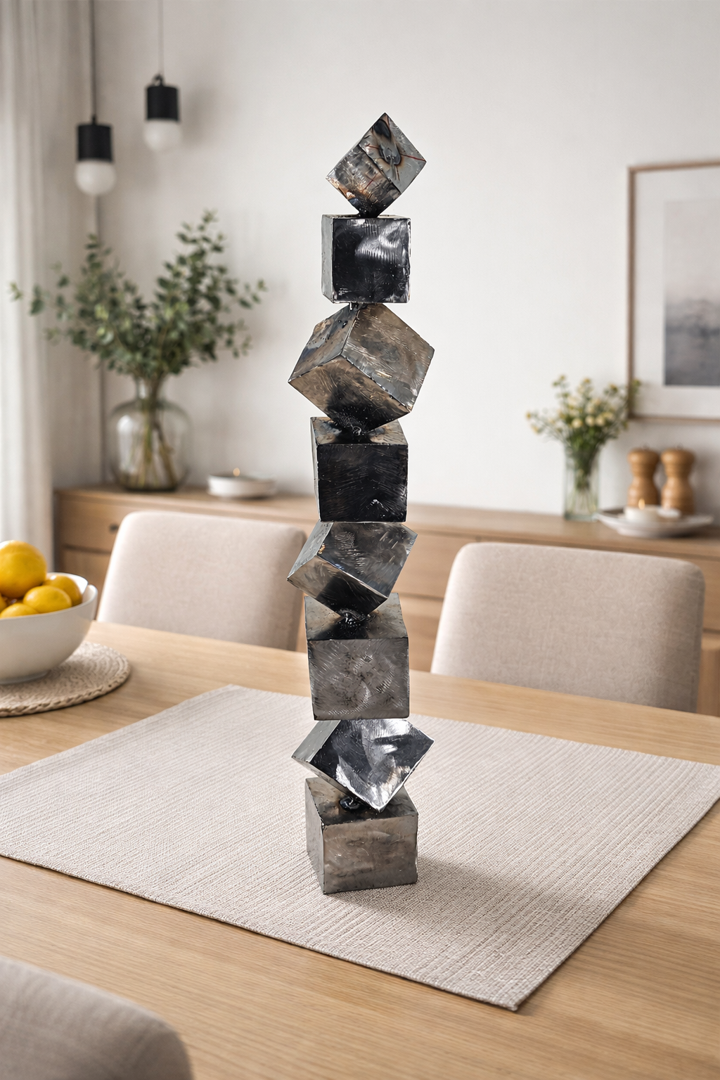 Eight Large Cubes