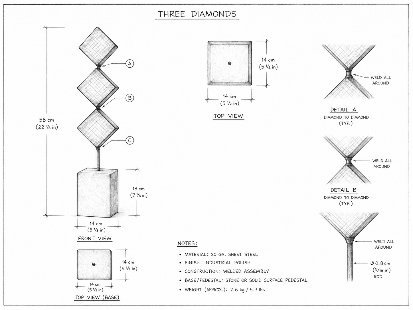 Three Diamonds