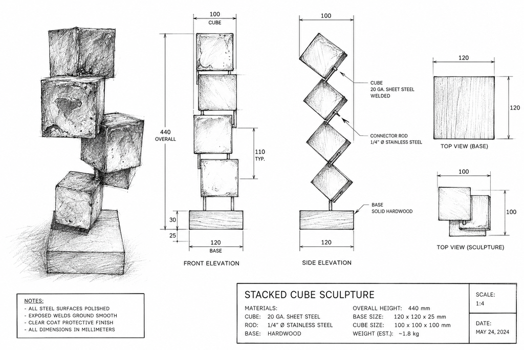 Five Cubes