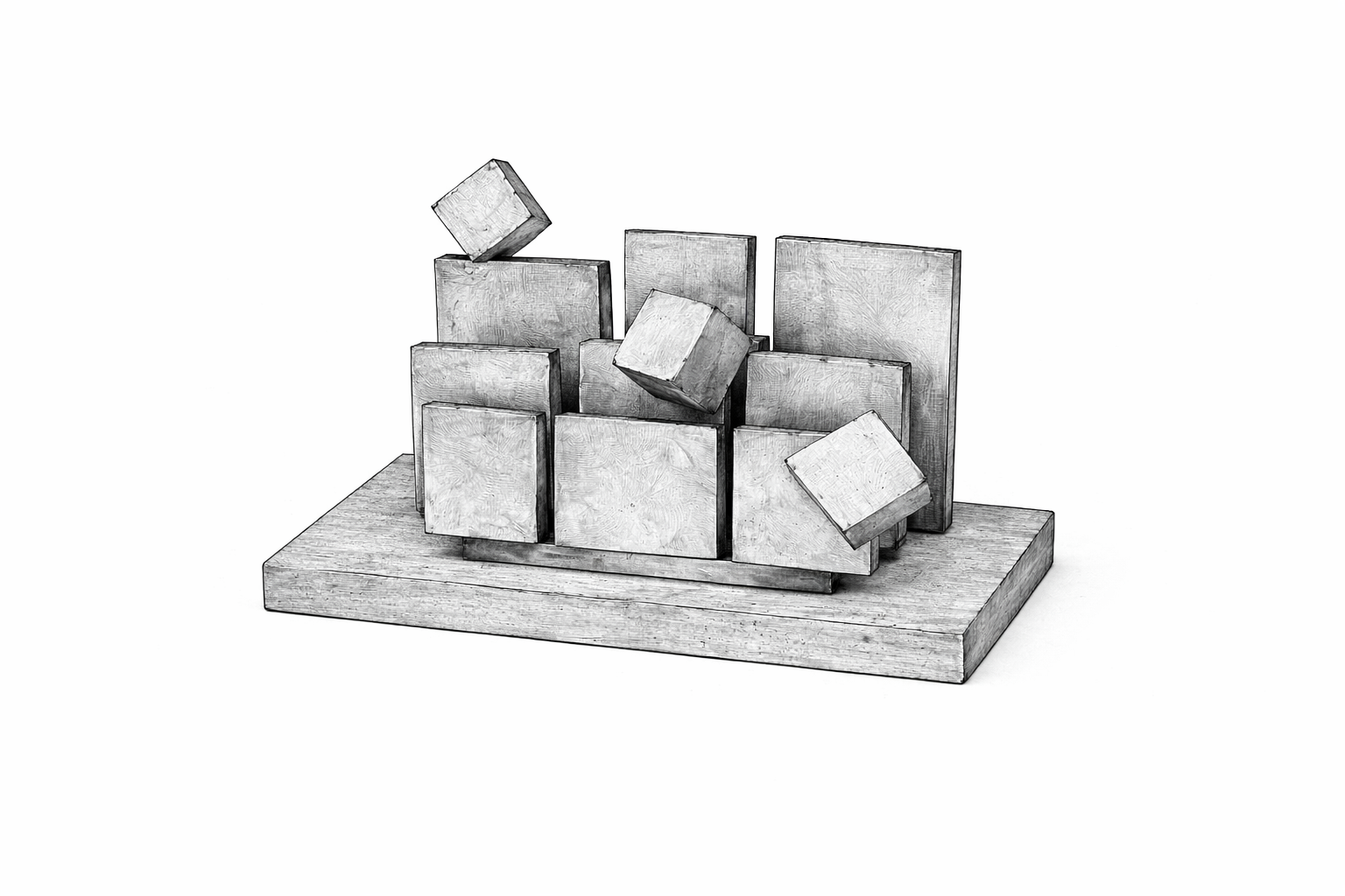 Cubes Over Waves