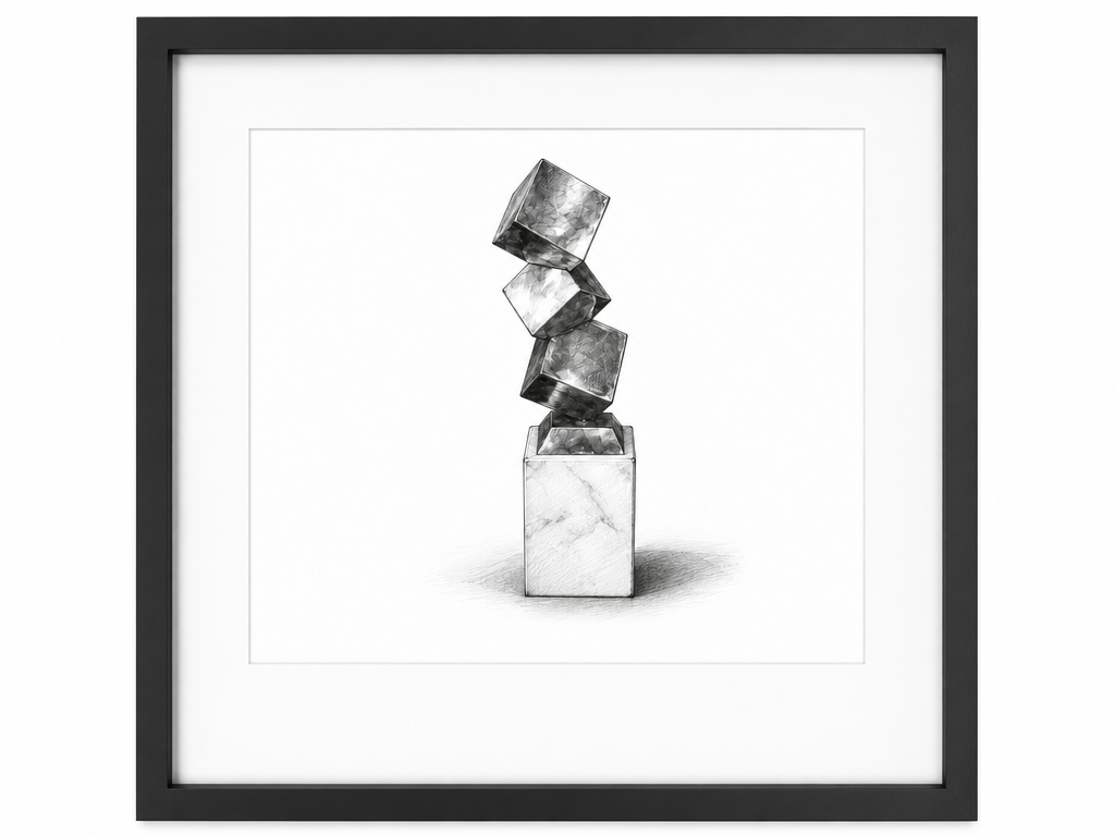 Three Cubes Print