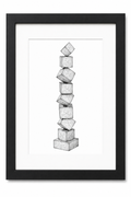 Eight Large Cubes Print