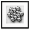 Interlocking Cubes Print
