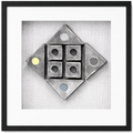 Multi-Coloured Triangles and Cubes Print