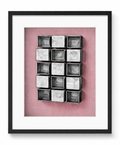 Open and Closed Cubes Print