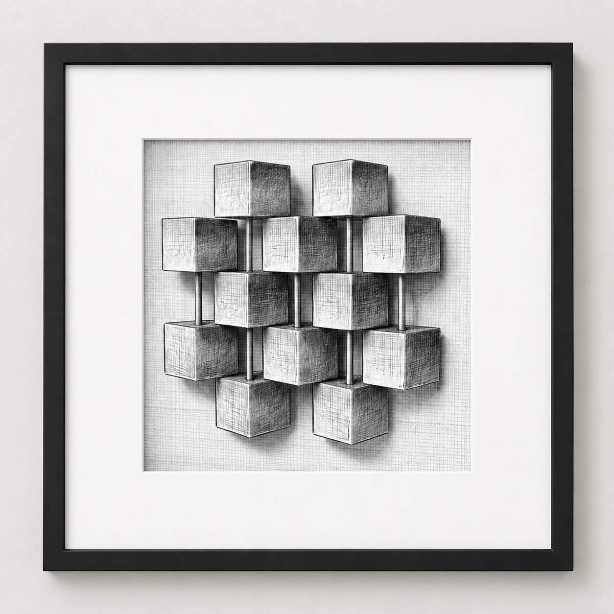 Restrained Half-Cubes Print
