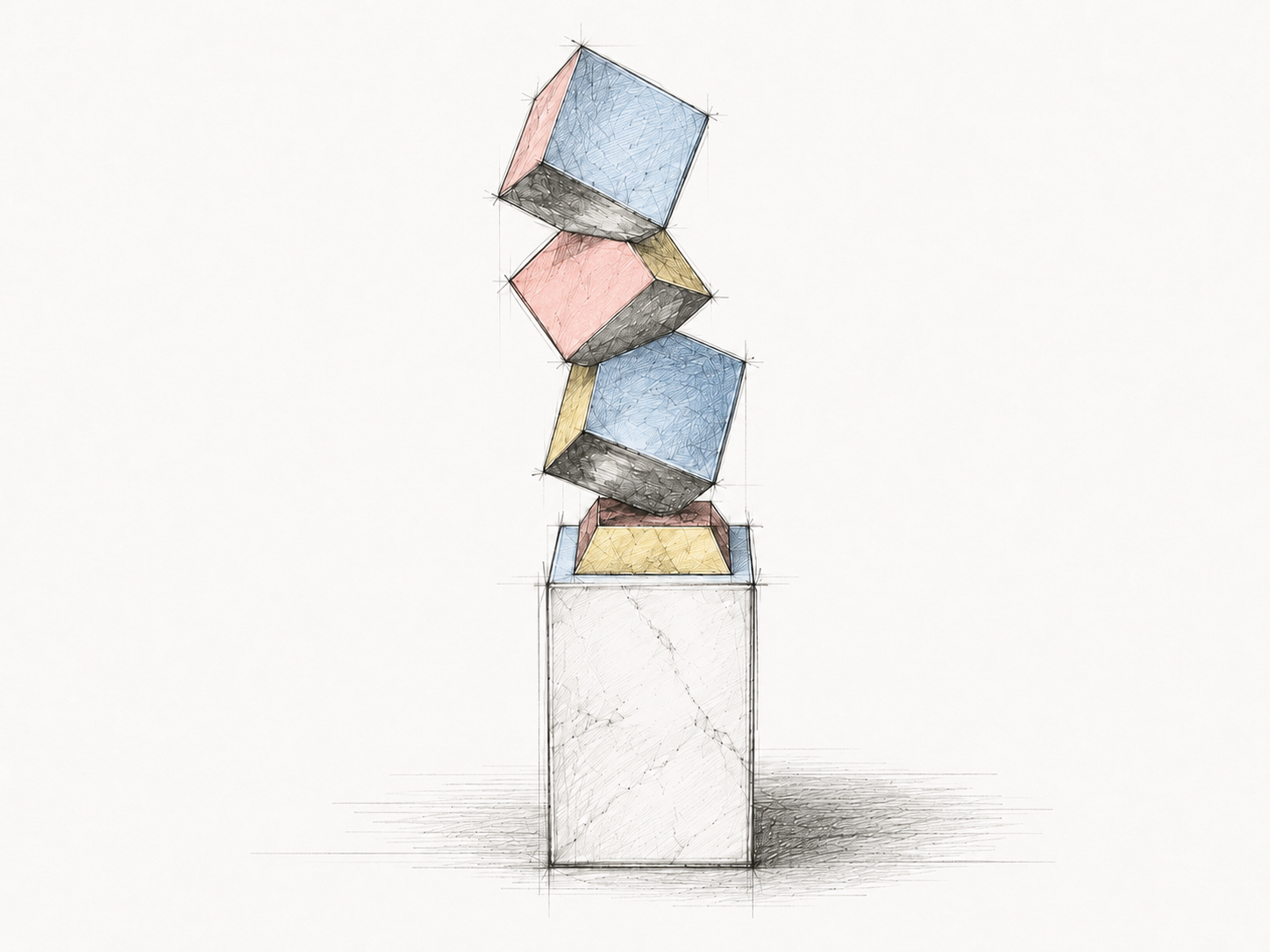 Three Cubes