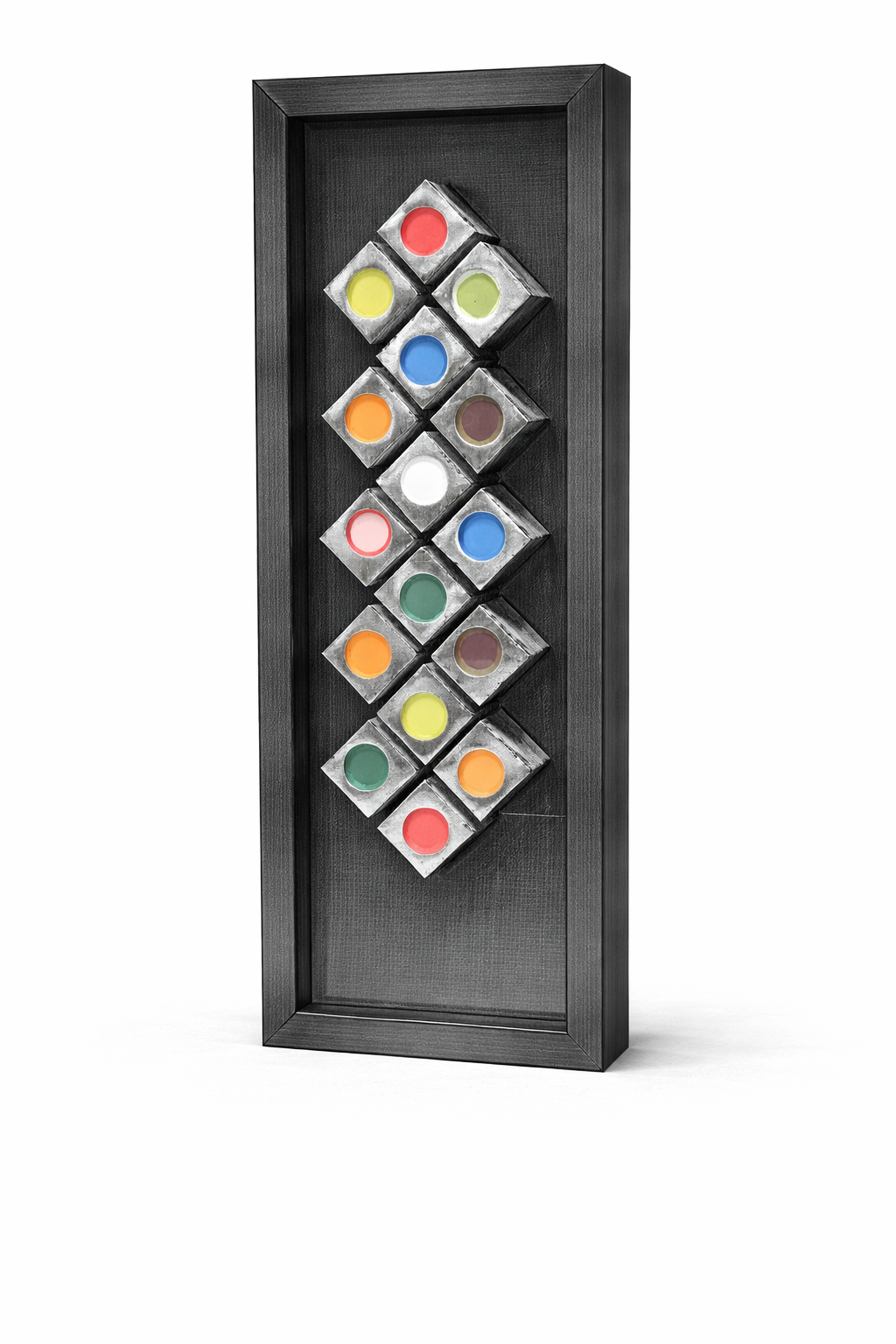 Vertical Coloured Cubes