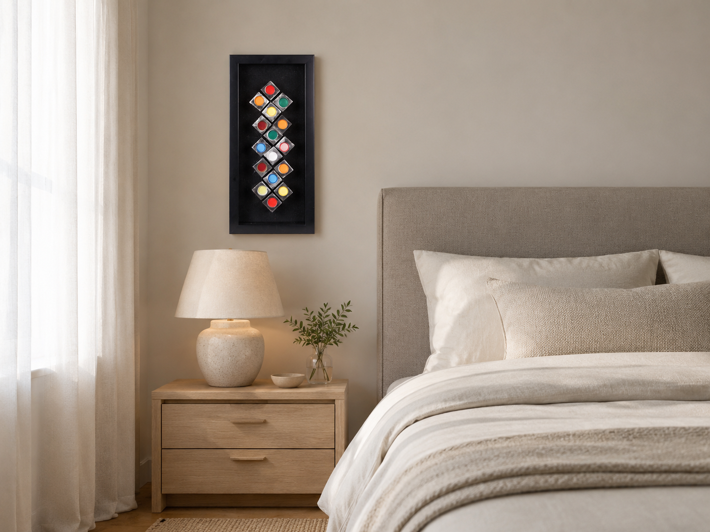 Vertical Coloured Cubes