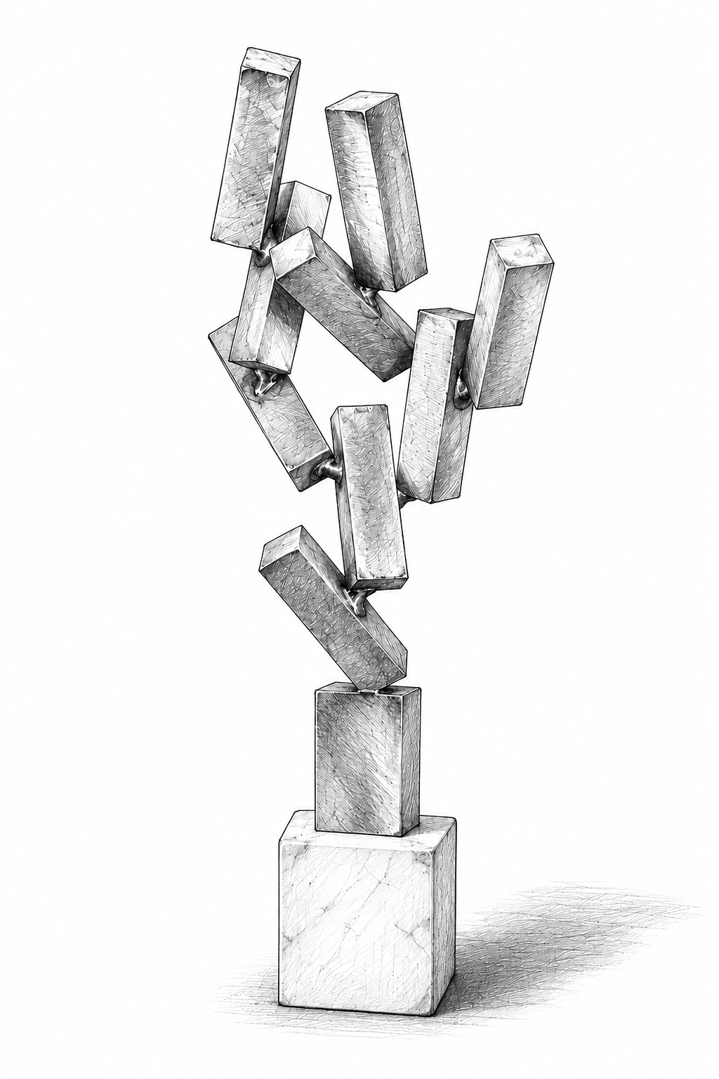 Falling Sticks Print